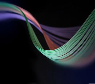 Colorful wave light black background - beeple free wallpaper