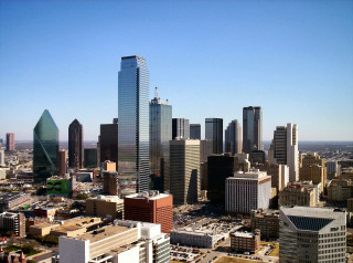 City tall buildings blue sky 3 - cherryl fountain free wallpaper
