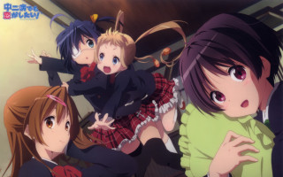 Girls school uniforms standing room - a group of girls free wallpaper