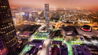 City night lights buildings background - edi rama free wallpaper