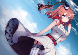 Woman flying short dress large - a large object free wallpaper