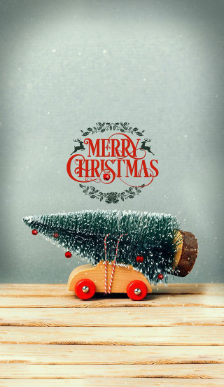 Toy car christmas tree wooden - a wooden table free wallpaper