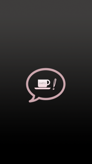 Black pink speechbubble coffee spoon - a spoon in the middle free wallpaper