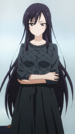 Woman long black hair arms - a wall free wallpaper