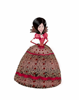 Paper doll woman red ribbon - a red ribbon free wallpaper