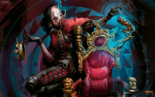 Man golden clock cyberpunk mtg - altermodern free wallpaper