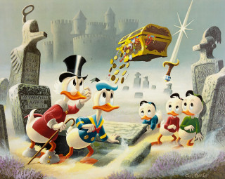 Cartoon characters graveyard golden key - loftis free wallpaper