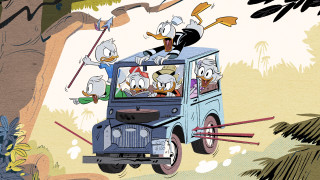Cartoon truck ducks driving road - carl barks free wallpaper