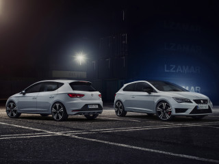 White cars parking lot night - behind them free wallpaper