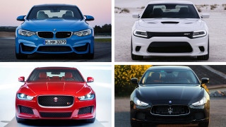 Four colored cars in four - the other free wallpaper