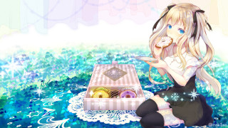 Girl donut cupcake pastel pixel - a donut free wallpaper