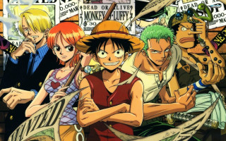 Anime characters monkey city sign - eiichiro oda free wallpaper