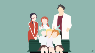 Group people bench woman standing - a bench together free wallpaper