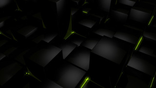 Black green lines raytraced volumetric - beeple free wallpaper