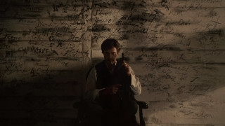Man chair writing wall covered - a chair in front free wallpaper