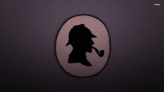 Silhouette man pipe hat hand - his hand and a hat free wallpaper