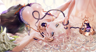 Woman laying bed lamp perfume - top of a bed next free wallpaper