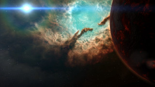 Starry sky view from space - space free wallpaper for desktop