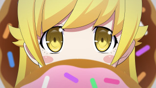Cartoon girl blonde hair big - sprinkle free wallpaper
