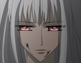 Anime character long hair red - red eye free wallpaper