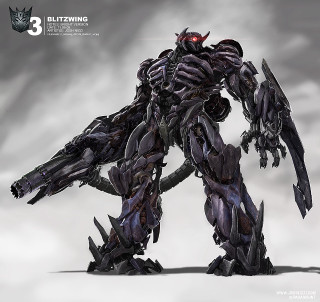 Robot large body claws back - a cloudy sky free wallpaper