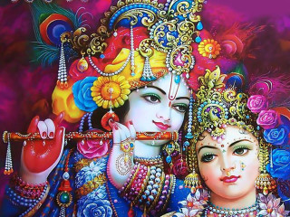 Colorful hair jewelry women painting - their face free wallpaper