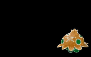Black background green yellow flower - angry free wallpaper