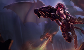Woman costume flying sword dragon - dom qwek free wallpaper