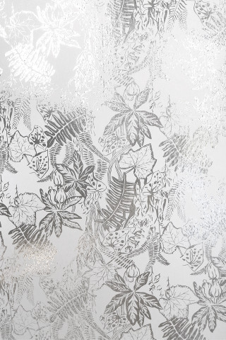Leaves wall silver foil floral - a bunch of leaves free wallpaper