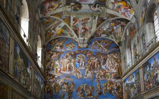Large room painting wall ceiling - art noveau free wallpaper