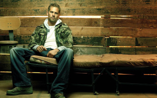 Man sitting bed wooden walls - visual art free wallpaper