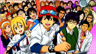 Group people anime background pointing - the background of the image free wallpaper