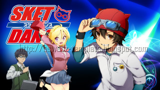 Anime character red helmet pink - concept art free wallpaper