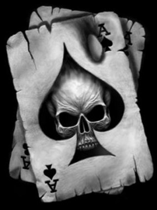 Skull ace playing card torn - the other hand free wallpaper