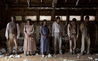 Group people room debris floor - movie still free wallpaper