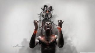 Man demon hands air image - bastien l. deharme free wallpaper
