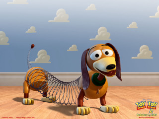 Cartoon dog string toy clouds - a cartoon dog free wallpaper