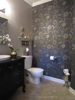 Bathroom toilet interior design modern 17 - modern european ink painting free wallpaper