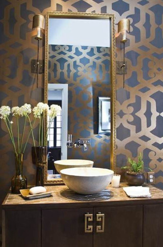 Bathroom large mirror bowl sink - a vase of flowers free wallpaper