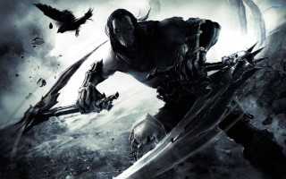 Man sword bird flying sky 3 - a sword and a bird free wallpaper