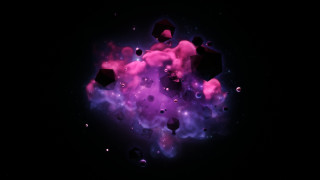 Purple black bubbles stars background - background free wallpaper for desktop