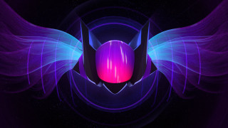 Purple blue abstract background wings - futurism free wallpaper