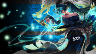 Woman sword blue dress starry - her free wallpaper