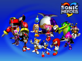 Cartoon characters blue background sonic - a group of cartoon characters free wallpaper