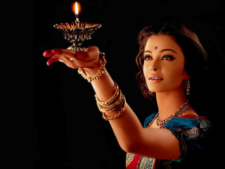 Woman holding lit candle black - candle free wallpaper