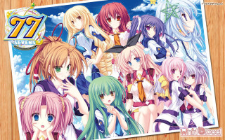 Anime girls long hair blue 33 - a wooden surface free wallpaper