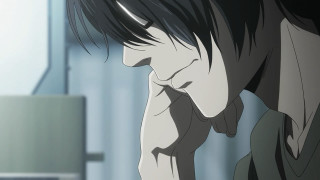 Man blackhair glasses profile indoor - his head free wallpaper