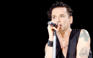 Man microphone tattoo singing blackhair - private press free wallpaper