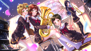 Anime girls musical instrument man - musical free wallpaper