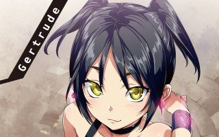 Girl green eyes black hair - pink free wallpaper for desktop